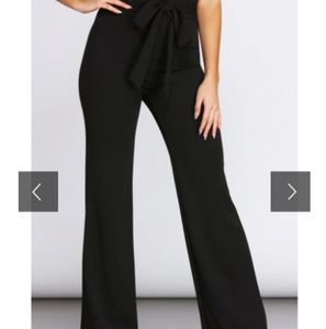 Crushed Velvet Straight Leg Dress Pants